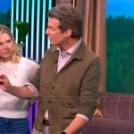Adam Glassman’s olive suede jacket on The View