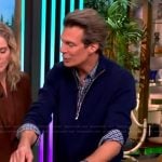 Adam Glassman’s blue cardigan on The View
