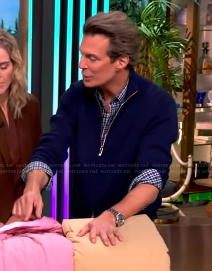Adam Glassman's blue cardigan on The View