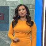 Adelle’s yellow wrap mini dress on Today
