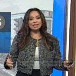 Adelle’s black tweed jacket on Today