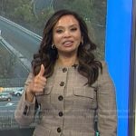 Adelle’s grey plaid jacket on Today