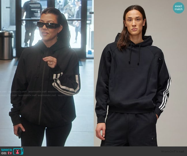 Adidas Y-3 Cut Line Hoodie worn by Kourtney Kardashian (Kourtney Kardashian) on The Kardashians