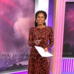 Adriana Diaz’s red leopard print dress on CBS Mornings