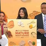 Adrianna’s brown ankle strap platform pumps on Today