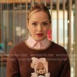 Ainsley’s teddy bear sweater on Loot