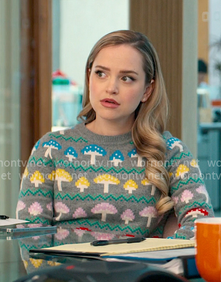 Ainsley’s mushroom sweater on Loot