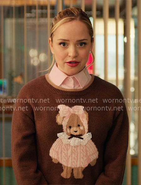 Ainsley’s teddy bear sweater on Loot