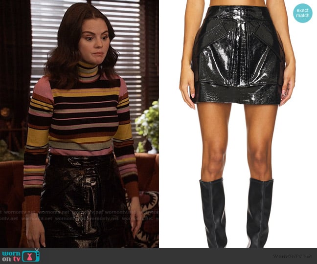 Aknvas Cherry Skirt worn by Mabel Mora (Selena Gomez) on Only Murders in the Building
