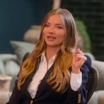 Alanna’s navy blazer on Selling Sunset