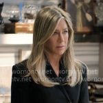 Alex's black peplum jacket on The Morning Show