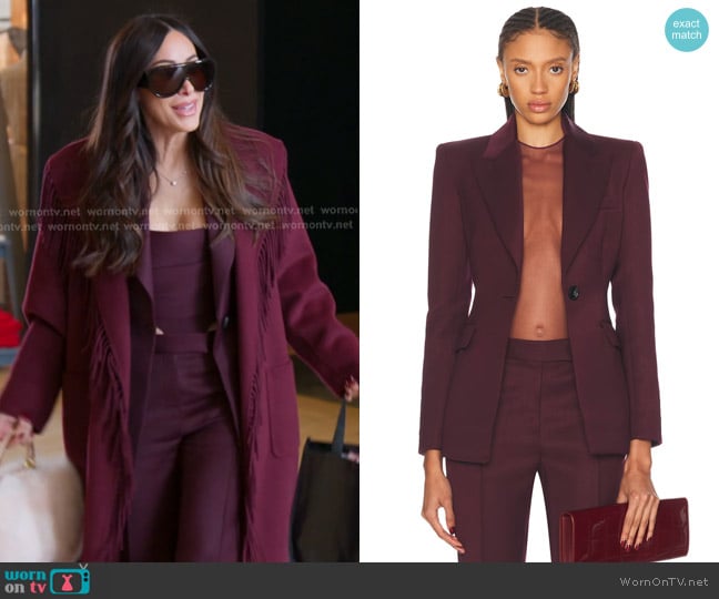 Alex Perry Corset Top and Straight Crop Trouser worn by Angie Katsanevas on The Real Housewives of Salt Lake City