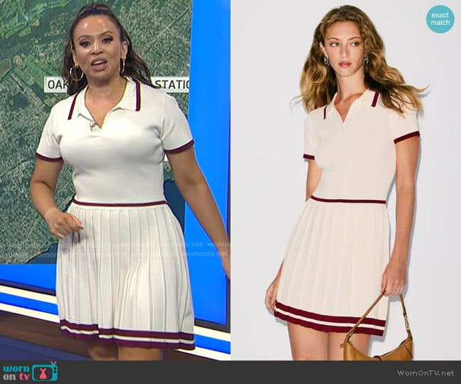 Alexia Admor Jasmine Collar Contrast Piping Dress worn by Adelle Caballero on Today