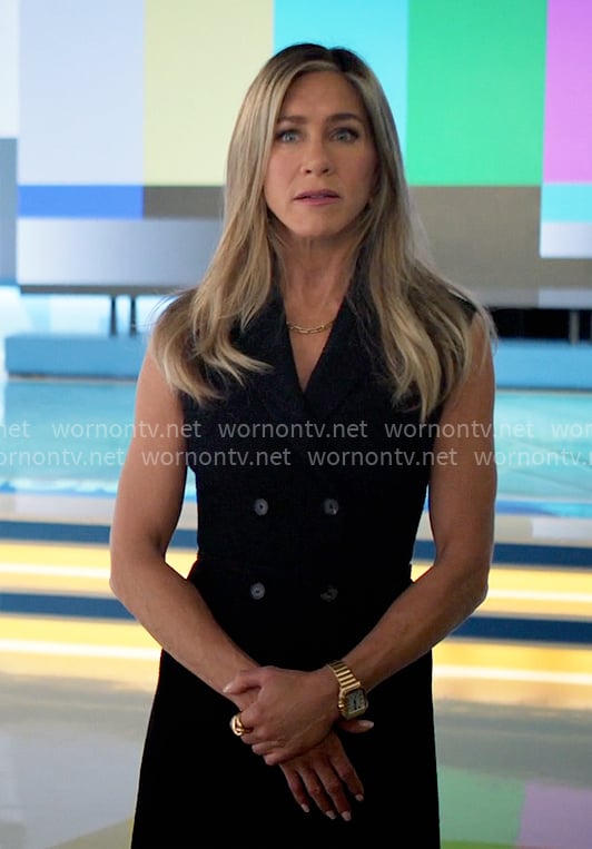 Alex’s black vest dress on The Morning Show