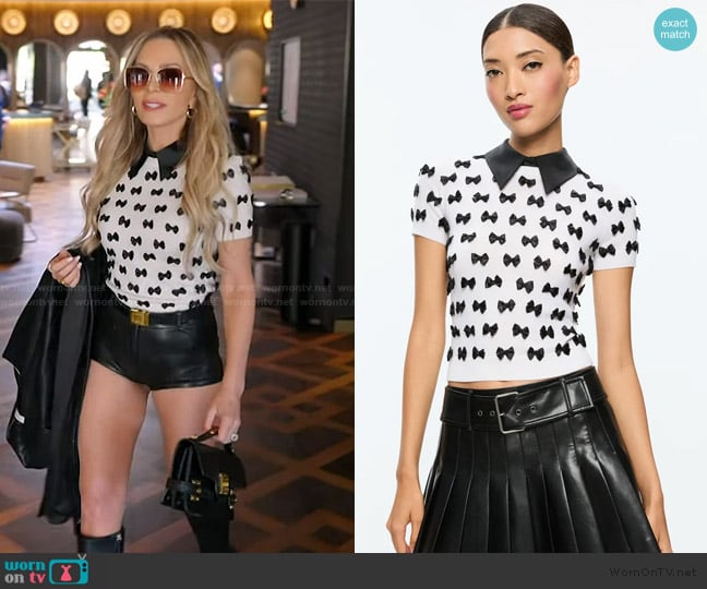 Alice + Olivia Ciara Pullover worn by Tamra Judge on The Real Housewives of Orange County
