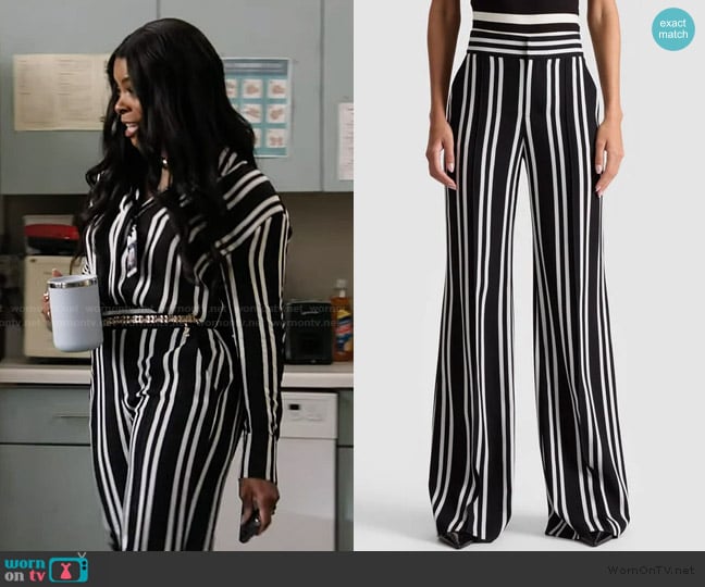 Alice + Olivia Dylan Pant worn by Ava Coleman (Janelle James) on Abbott Elementary