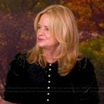 Alison Brown’s velvet button front dress on The View