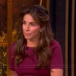 Alyssa’s burgundy mini dress on The View