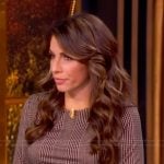 Alyssa’s plaid midi dress on The View