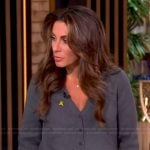 Alyssa’s gray layered dress on The View