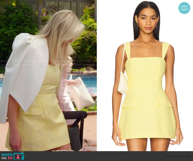 Amanda Uprichard Bethany Skort Romper worn by Gina Kirschenheiter on The Real Housewives of Orange County