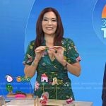 Amy E. Goodman’s green floral dress on Today