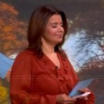 Ana’s orange ruffle dress on The View