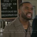 Andre’s textured jacket on Beyond the Gates