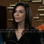 Anna’s black moto jacket on General Hospital