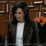 Anna’s olive jacket on General Hospital