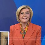 Anne Thompson’s orange double breasted blazer on Today