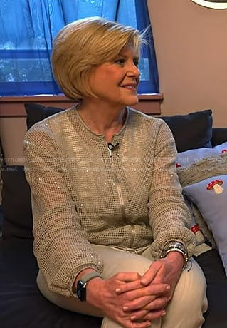 Anne's sequin mesh jacket on Today