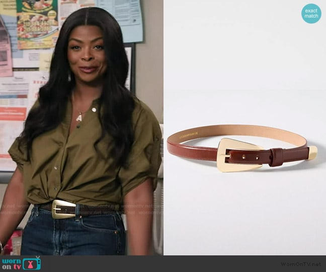 Anthropologie Modern Western Belt worn by Ava Coleman (Janelle James) on Abbott Elementary