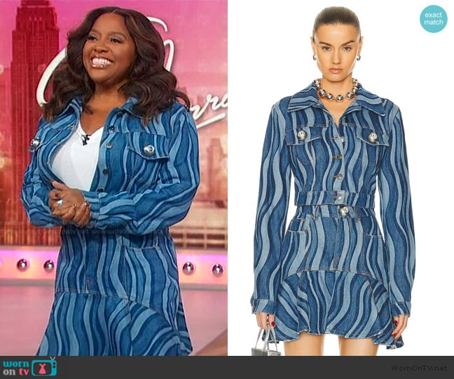 Area Sunray Denim Jacket worn by Sherri Shepherd on Sherri
