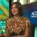 Raegan Baylee’s embellished fringe top on Access Hollywood