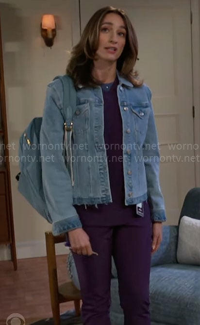 Ashley's denim jacket on Beyond the Gates