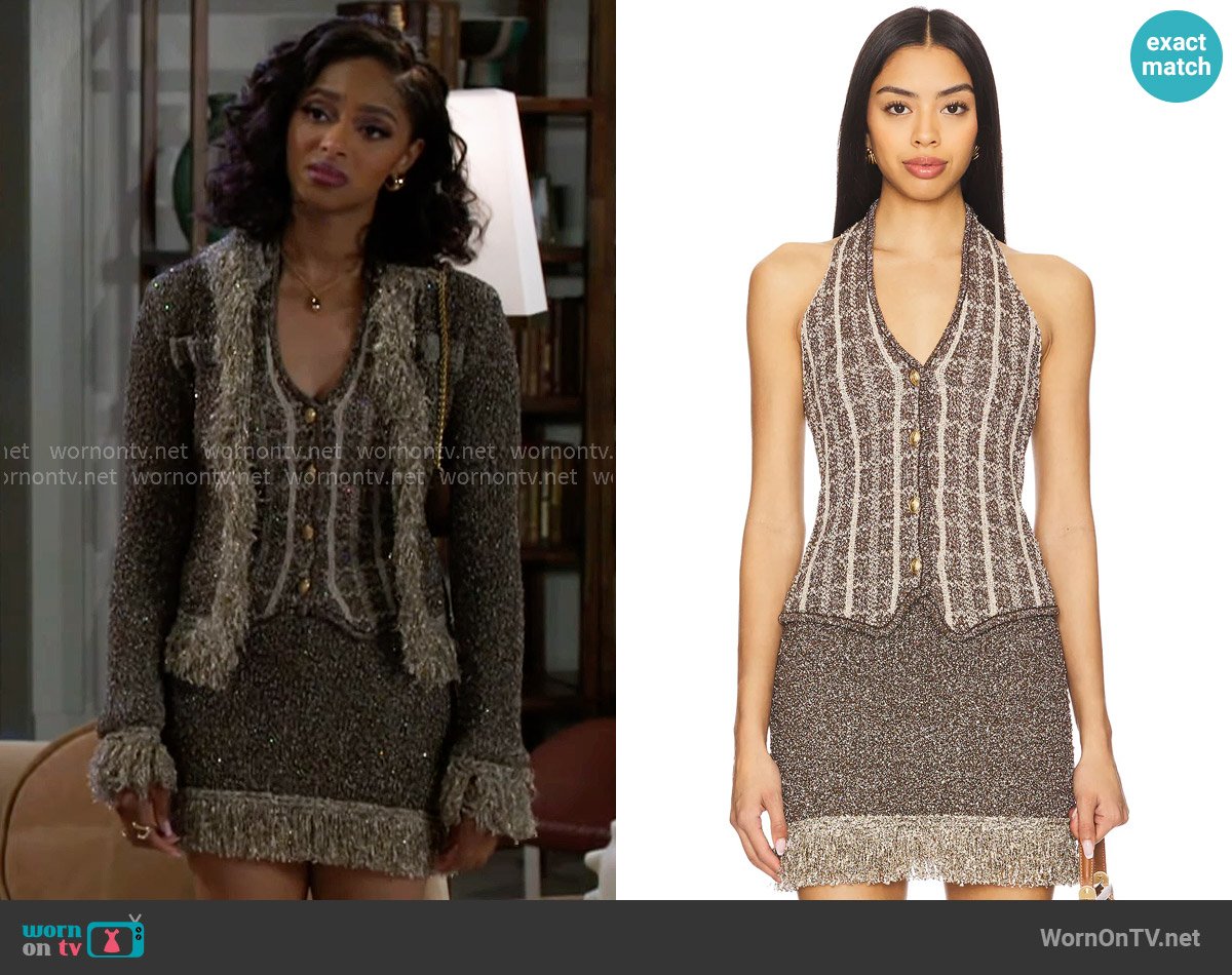 Asta Resort Bianca Vest worn by Kat Richardson (Colby Muhammad) on Beyond the Gates