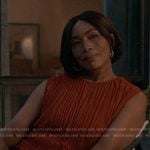 Athena’s red pleated top on 9-1-1