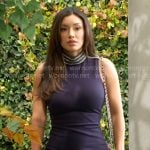 Audra’s embellished neck dress on The Young and the Restless
