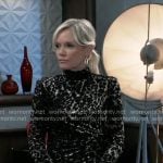 Ava’s velvet leopard dress on General Hospital