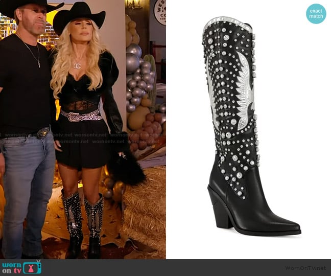 Azalea Wang Upbeat Over-the-Knee Boot worn by Gretchen Rossi on The Real Housewives of Orange County