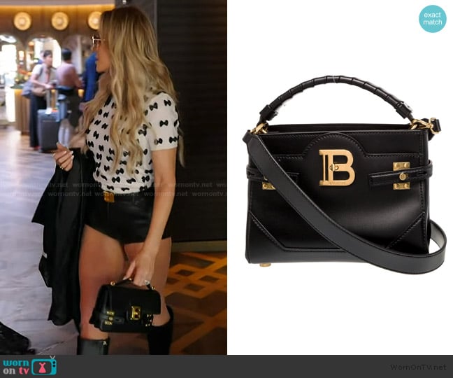 Balmain Leather Top Handle Bag worn by Tamra Judge on The Real Housewives of Orange County