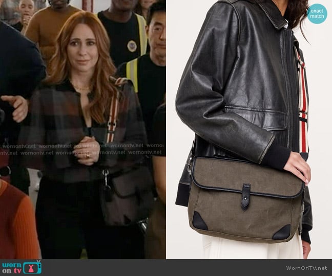 Banana Republic  Canvas & Leather Camera Bag worn by Maddie Kendall (Jennifer Love Hewitt) on 9-1-1
