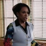 Barbara’s floral print blouse on Abbott Elementary
