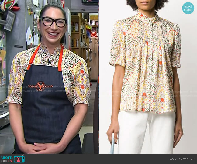 Ba&Sh Hippy Floral Print Blouse worn by Gesine Bullock-Prado on Today