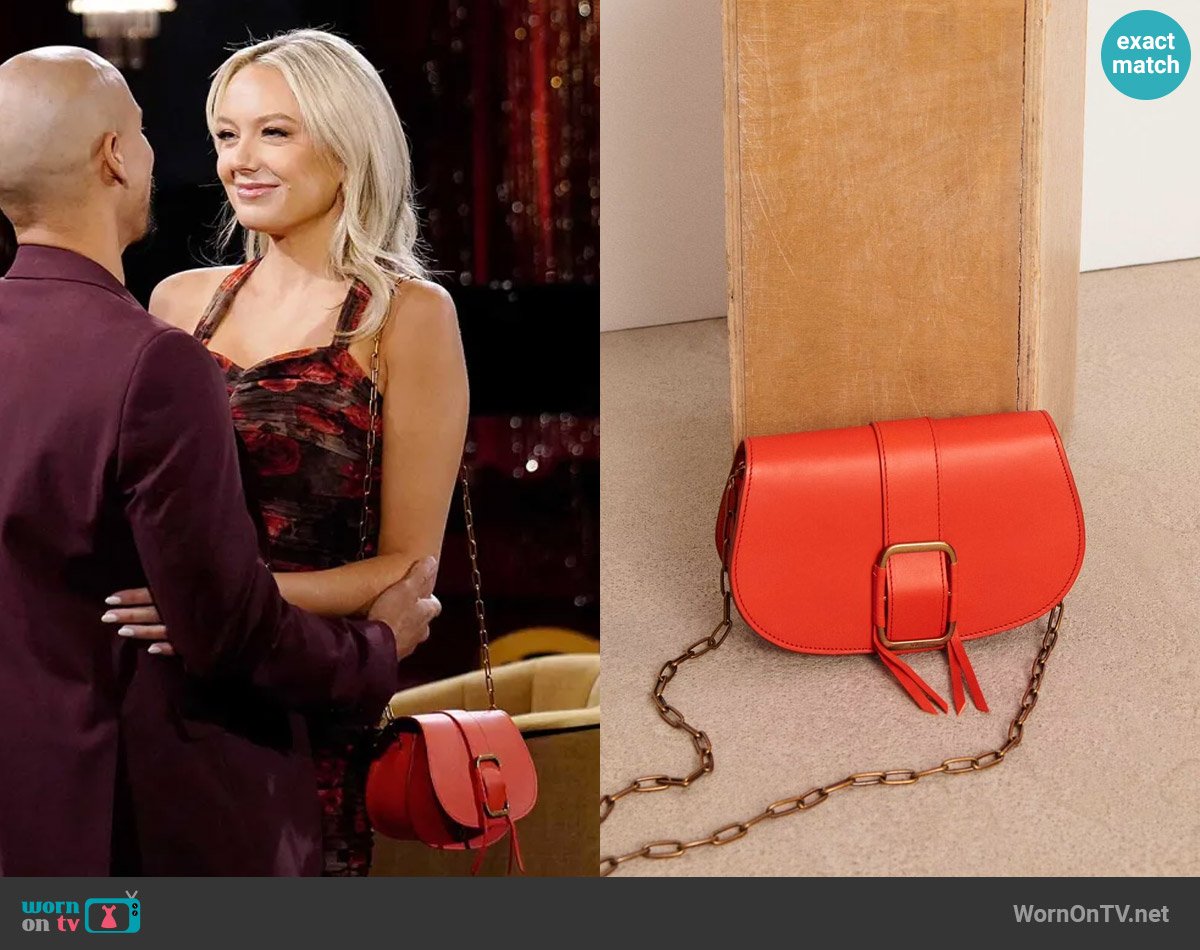 ba&sh Small Teddy Bag worn by Abby Newman (Melissa Ordway) on The Young and the Restless