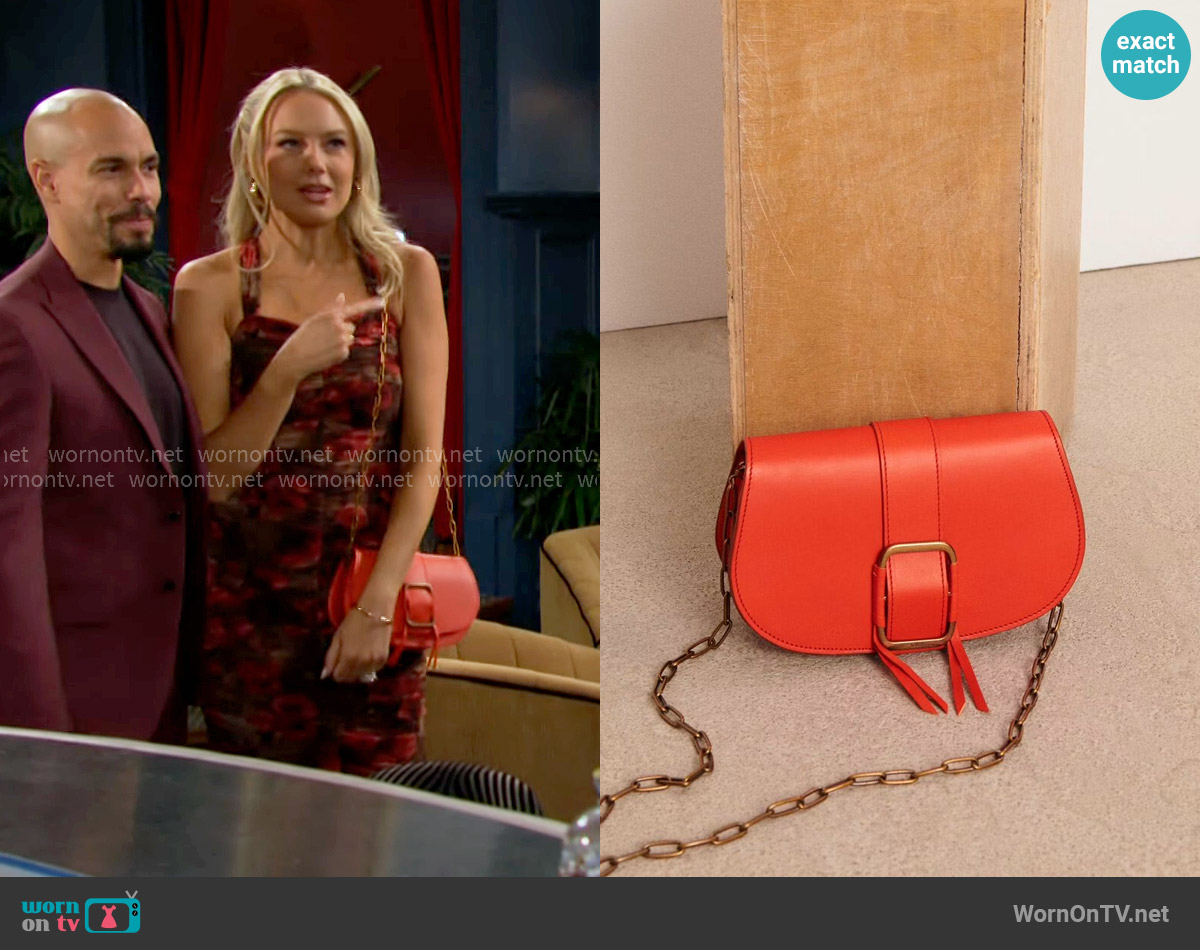 ba&sh Small Teddy Bag worn by Abby Newman (Melissa Ordway) on The Young and the Restless