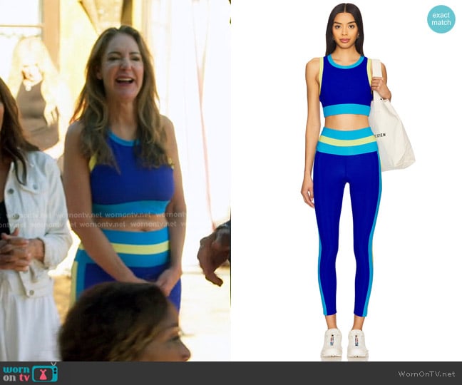 Robin’s blue crop top on The Golden Bachelor