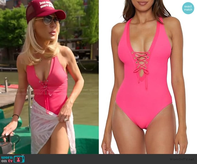 Becca One Piece Swimsuit worn by Gretchen Rossi on The Real Housewives of Orange County