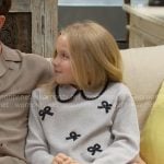 Kelly’s grey bow sweater on The Bold and the Beautiful